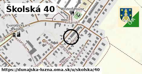 Školská 40, Dunajská Lužná