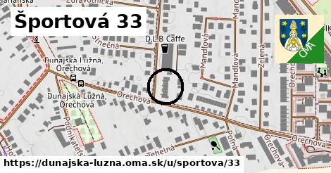 Športová 33, Dunajská Lužná