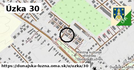 Úzka 30, Dunajská Lužná