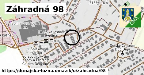 Záhradná 98, Dunajská Lužná