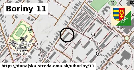 Boriny 11, Dunajská Streda