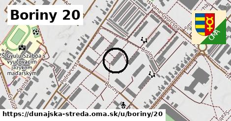 Boriny 20, Dunajská Streda