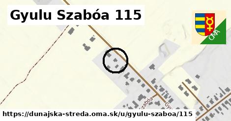 Gyulu Szabóa 115, Dunajská Streda