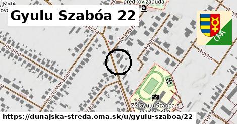 Gyulu Szabóa 22, Dunajská Streda