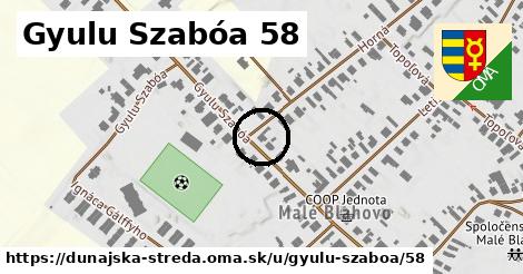 Gyulu Szabóa 58, Dunajská Streda