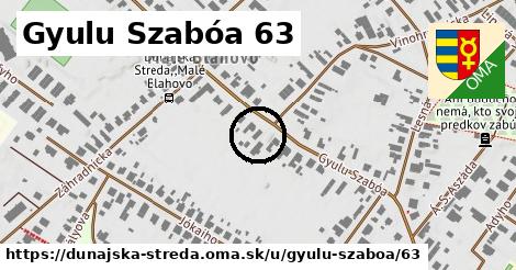 Gyulu Szabóa 63, Dunajská Streda