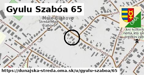 Gyulu Szabóa 65, Dunajská Streda