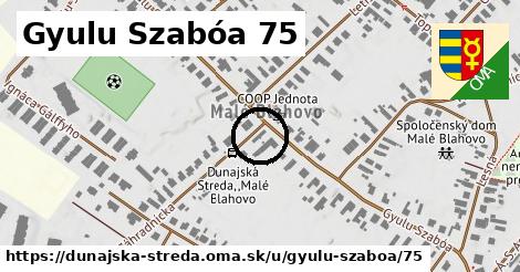 Gyulu Szabóa 75, Dunajská Streda