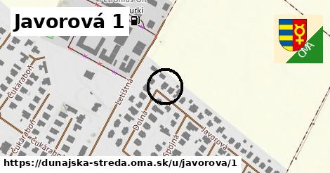 Javorová 1, Dunajská Streda