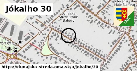 Jókaiho 30, Dunajská Streda
