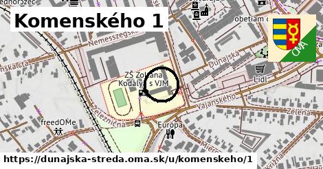 Komenského 1, Dunajská Streda