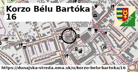 Korzo Bélu Bartóka 16, Dunajská Streda