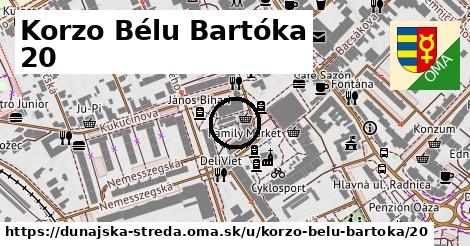 Korzo Bélu Bartóka 20, Dunajská Streda