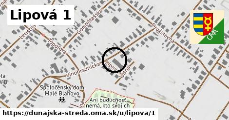 Lipová 1, Dunajská Streda