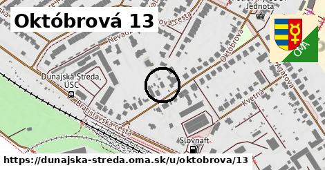 Októbrová 13, Dunajská Streda