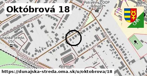 Októbrová 18, Dunajská Streda