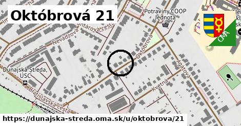 Októbrová 21, Dunajská Streda