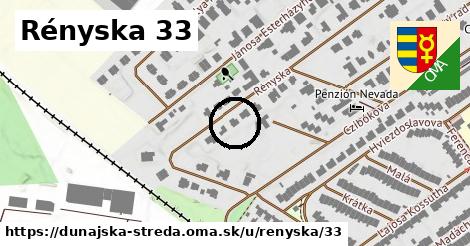 Rényska 33, Dunajská Streda