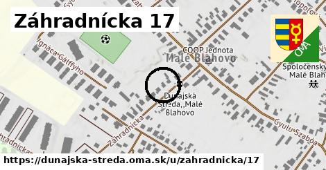 Záhradnícka 17, Dunajská Streda