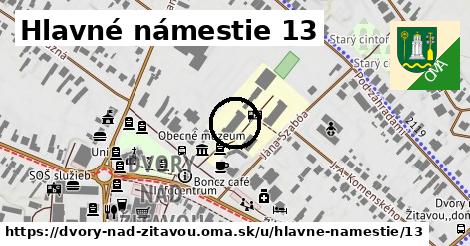 Hlavné námestie 13, Dvory nad Žitavou