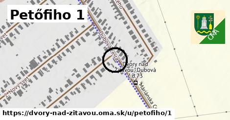 Petőfiho 1, Dvory nad Žitavou