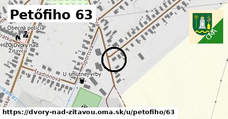 Petőfiho 63, Dvory nad Žitavou