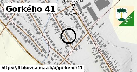 Gorkého 41, Fiľakovo