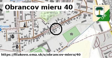 Obrancov mieru 40, Fiľakovo