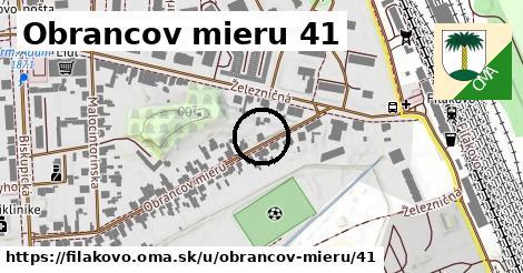 Obrancov mieru 41, Fiľakovo