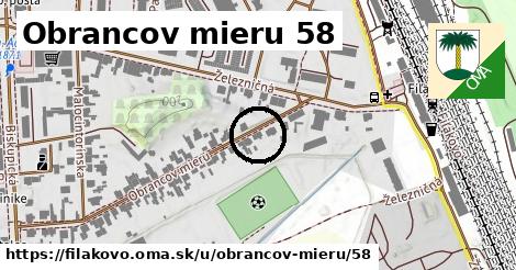 Obrancov mieru 58, Fiľakovo