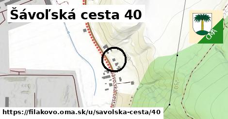 Šávoľská cesta 40, Fiľakovo