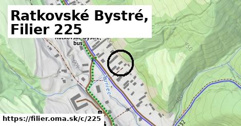 Ratkovské Bystré, Filier <span class="supisne">225</span>