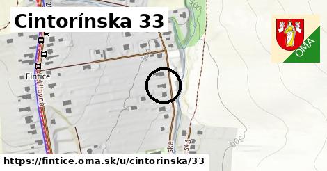 Cintorínska 33, Fintice