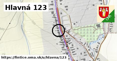 Hlavná 123, Fintice