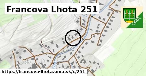 Francova Lhota <span class="supisne">251</span>