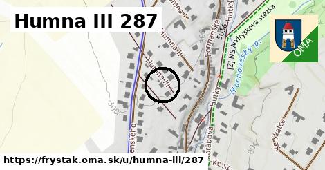 Humna III 287, Fryšták