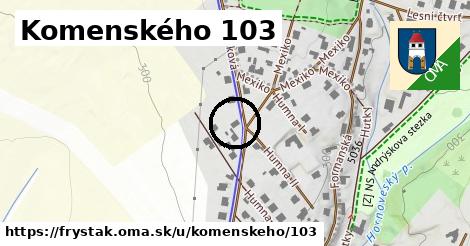 Komenského 103, Fryšták