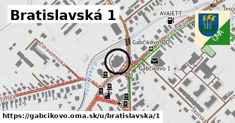 Bratislavská 1, Gabčíkovo