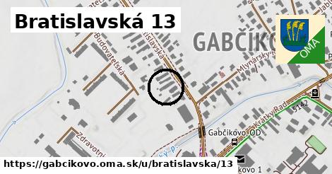 Bratislavská 13, Gabčíkovo