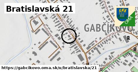 Bratislavská 21, Gabčíkovo