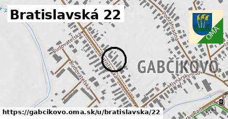 Bratislavská 22, Gabčíkovo