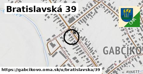 Bratislavská 39, Gabčíkovo