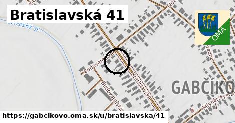 Bratislavská 41, Gabčíkovo