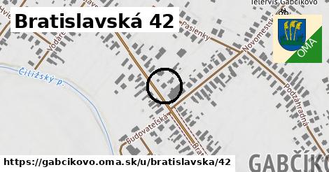Bratislavská 42, Gabčíkovo