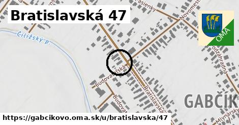 Bratislavská 47, Gabčíkovo