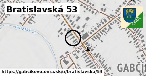 Bratislavská 53, Gabčíkovo