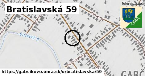 Bratislavská 59, Gabčíkovo