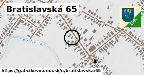 Bratislavská 65, Gabčíkovo