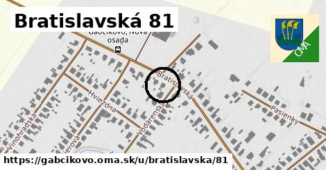 Bratislavská 81, Gabčíkovo