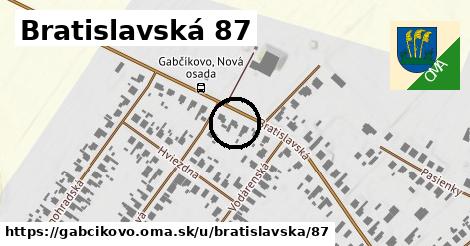 Bratislavská 87, Gabčíkovo